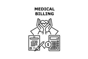 Medical billing icon vector