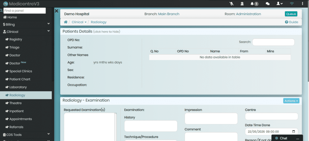 Centralized Radiology Queue Management