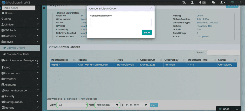 Controlled Session Completion and Cancellation