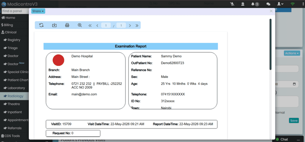 Examination status