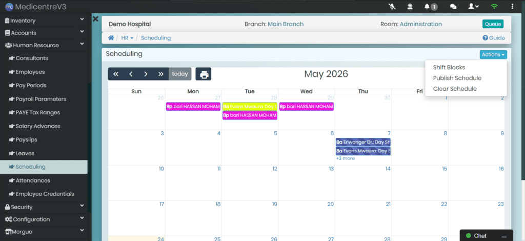 Scheduling