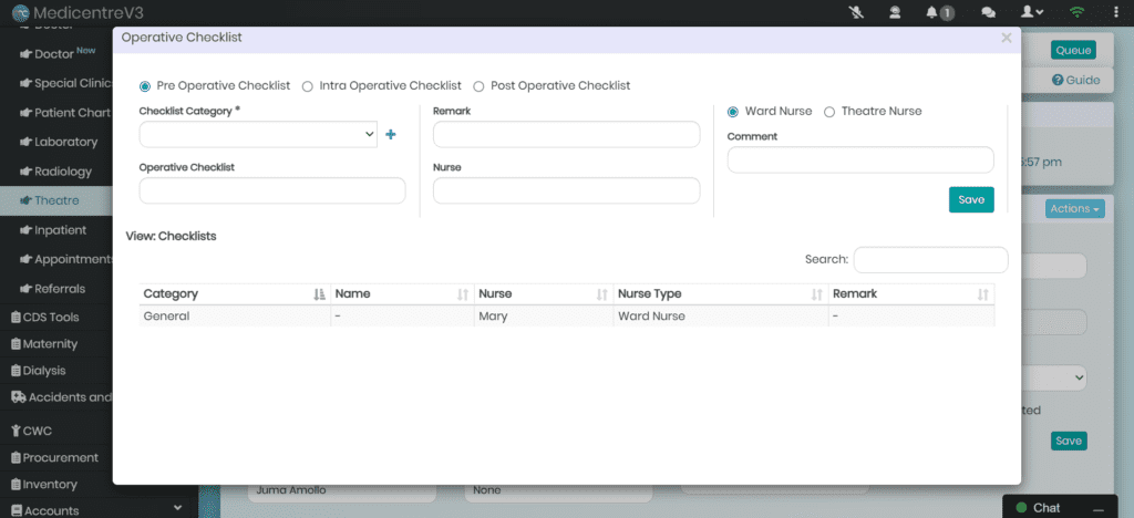 Structured Operative checklists