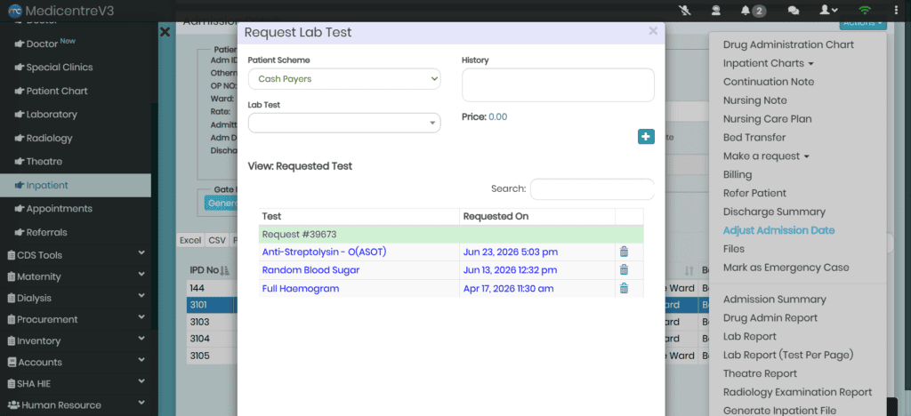 Integrated service request