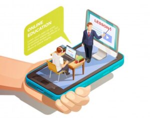 Online learning isometric concept Free Vector