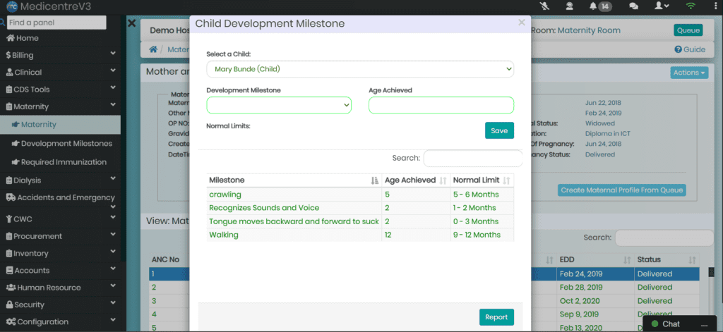 Child Development Tracking
