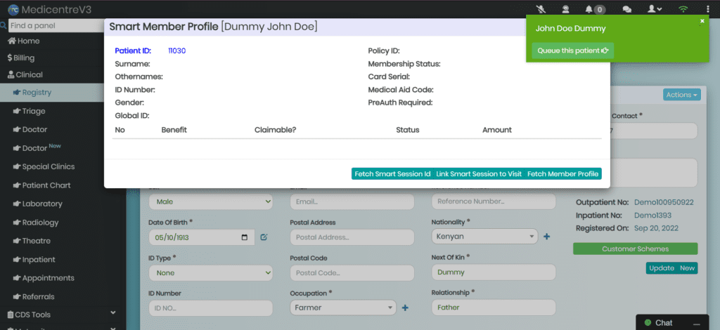 SMART Insurance Integration for Faster Claims Processing in MedicentreV3 HMIS