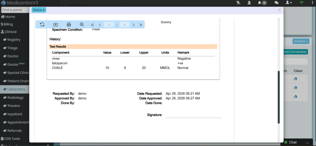 multi level result approval